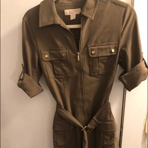 Michael Kors size Small safari army green dress
